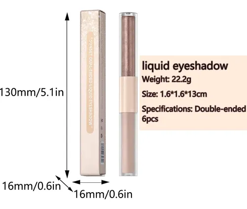Miasarah Lápiz Sombra Líquida Mate Y Glitter Waterproof #1