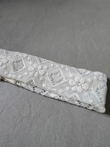 Vincha de Tela con Encaje Elastizado para el Pelo Natural
