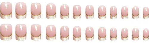 Uñas Postizas Ombre Pink Shiqixiannv 24 Un