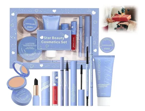 Set Maquillaje Meixier Corazón Regalo Ideal San Valent, 8 Un