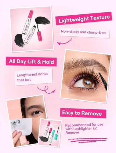 Máscara de Pestañas Sheglam Lashlighter Up & Out Negra Resistente al Agua para Pestañas Largas y Definidas