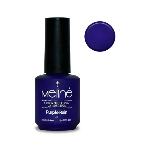 Esmalte Meline Nuevos Colores Gel Uv/led Semip. X 15 Ml Color 215 Purple Rain