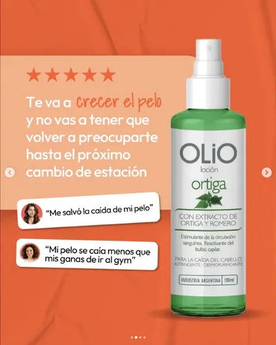 Combo Loción Anticaída Ortiga Romero 110ml X 6 Unidades