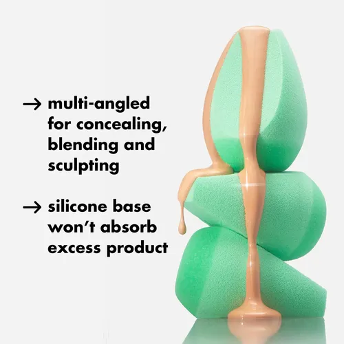 Esponja Facial E.l.f. De Silicona Angular Para Maquillaje En