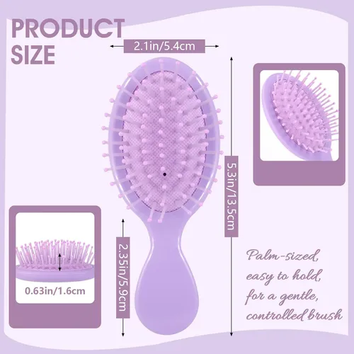 Mini Cepillos Desenredantes Phyyixs 24 Uds Para Cabello Húme