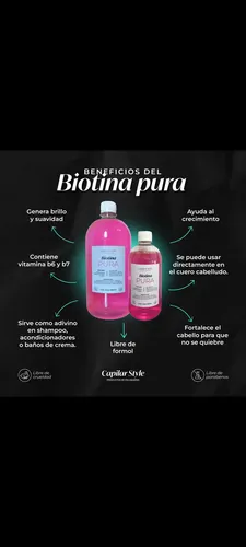 Biotina Pura 1000cc Más Regalo De 250cc.anti Caída Fortalece
