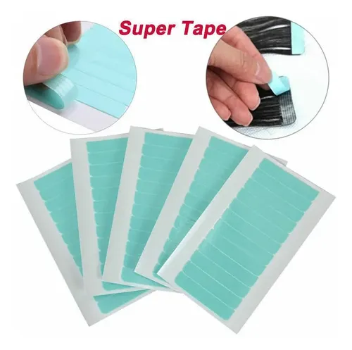 60 Tablillas Doble Cinta Lateral Adhesiva Para Extensiones