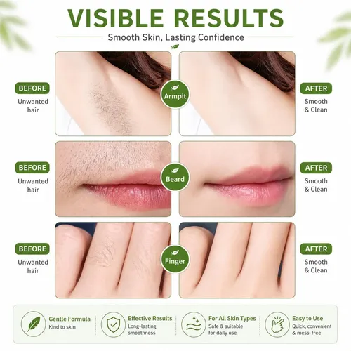 Set Tiras Cera Cejas Rostro 2 Caras 60 Uds Depilación
