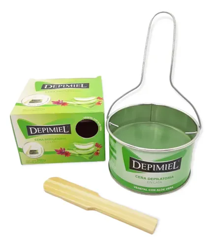 Cera Para Depilar En Lata 200 Gr Depimiel Aloe Vera Vegetal