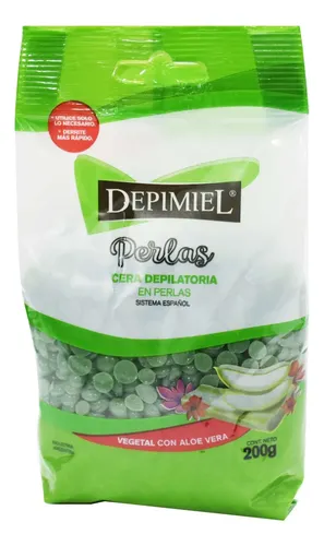 Cera En Perlas Depimiel Vegetal Con Aloe Vera Bolsa 200 Gr