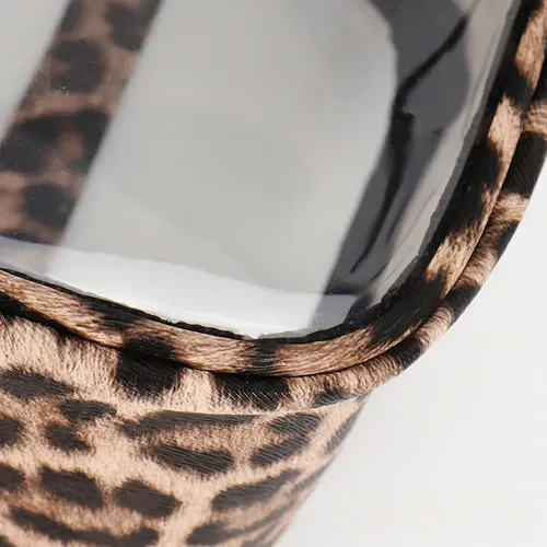 Waterproof Makeup Bag With Leopard Print