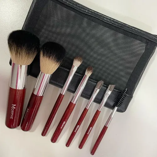 Set Morphe De 7 Piezas N° 602 Mini Badger Brush Cerdas Naturales Y Sintéticas Original Envío A Todo El País