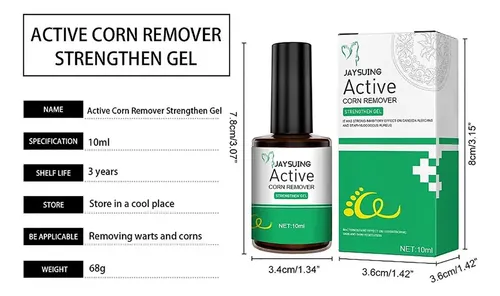 Crema Removedora De Callos Y Verrugas Para Pies, 10 Ml, Negr