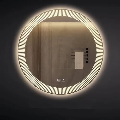 Espejo Circular Led 60cm Touch Antiempañante Luz Fria Calida C-1060