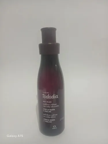Kit Body Splash con crema hidratante de cereza y praliné, 400 ml, Tododia, cereza negra y praliné