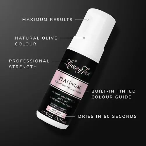 Mousse Loving Tan Platinum, Oscuro, Sin Estrías, Natural L..