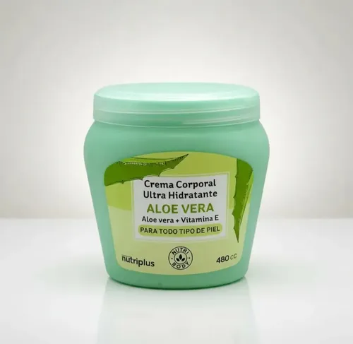 Crema Corporal Aloe Vera Y Vitamina Y Nutriplus 480gr