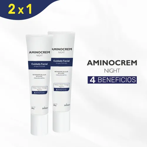 Aminocrem Night Reparador Celular Crema 30g Pack 2×1