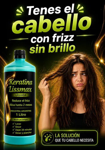 Keratina Líquida Lissmax 1l Antifrizz Y Brillo