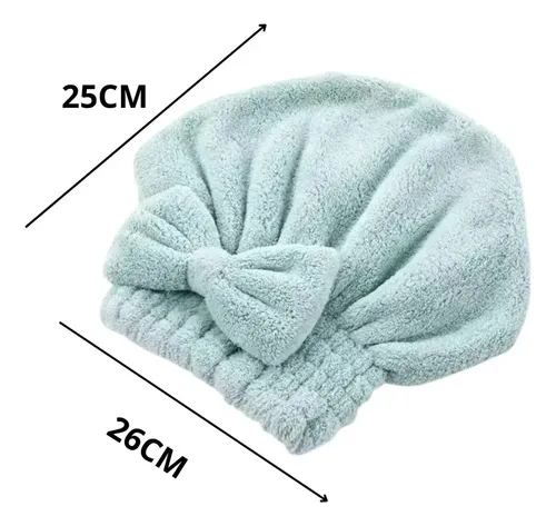 Gorro Toalla Microfibra Secado Rápido Del Cabello Antifrizz