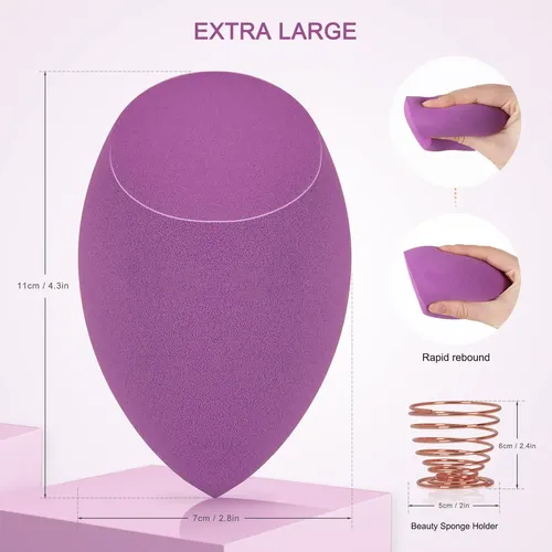 Esponjas De Belleza Otniap Extra Grandes 11 Cm Para Rostro Y