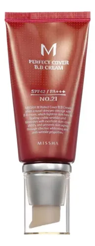 Crema Bb Missha Perfect Cover De 50 Ml, Nº 21, Color Beige C