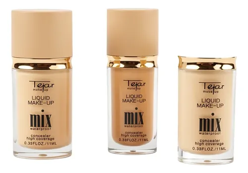 Base Corrector Liquido Concealer Waterproof Tejar 4 Unidades