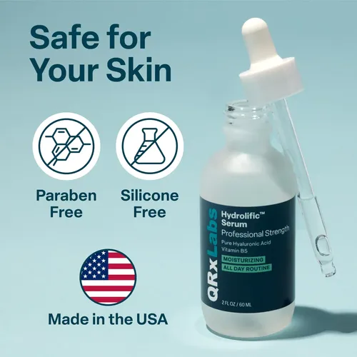 Sérum De Ácido Hialurónico Qrxlabs, 2 Onzas Líquidas, Hidrat Día/noche