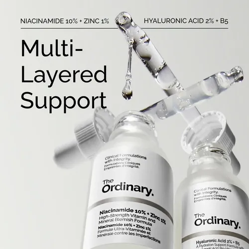 Ácido Hialurónico 30 Ml y Niacinamide 30ml Set The Ordinary para Todo Tipo De Piel