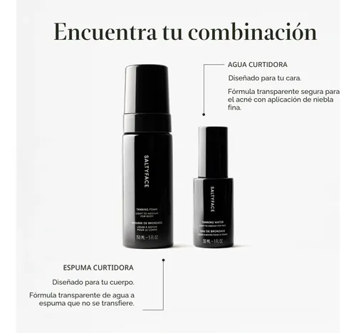 Saltyface Agua De Bronceado Facial Gradual Tono Medio A