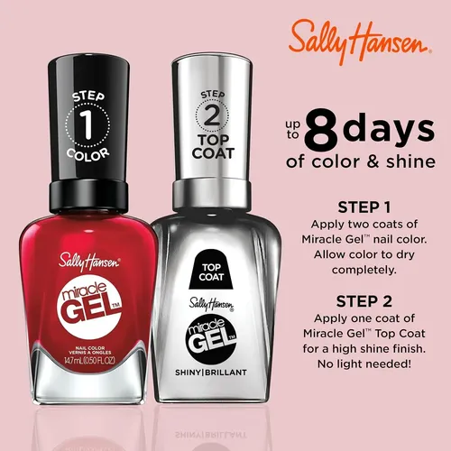 Esmalte De Uñas Sally Hansen Miracle Gel 14.79 Ml Rojo