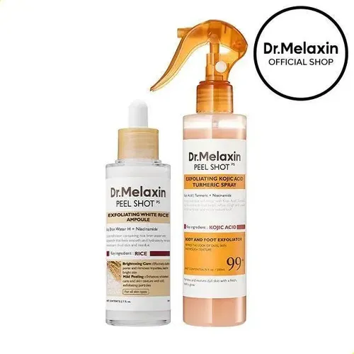 ~dr.melaxin Official Dúo De Exfoliantes Corporales Y Facial