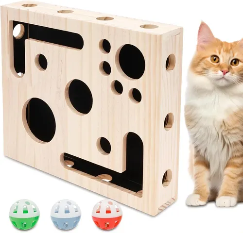 Caja De Limas De Uñas Para Gatos Con Bola De Campana Y Papel