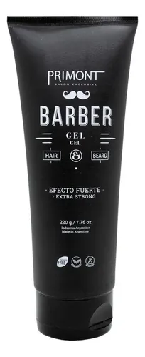 Primont Barber Gel Capilar Vegano Fijación Fuerte Pelo