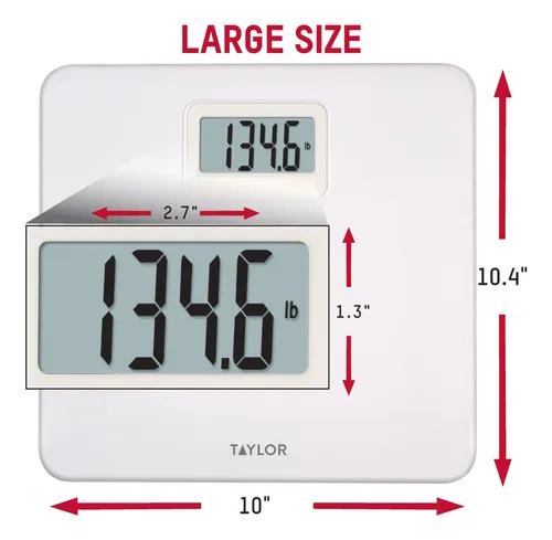 Báscula De Baño Taylor Digital Plastic White 150kg