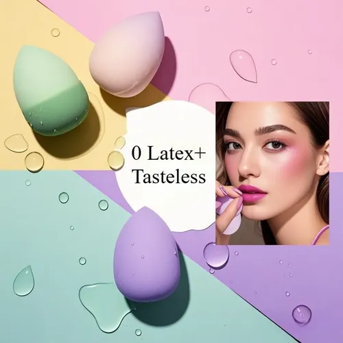 Kit Esponjas Maquillaje 8 Piezas Herramientas Profesionales