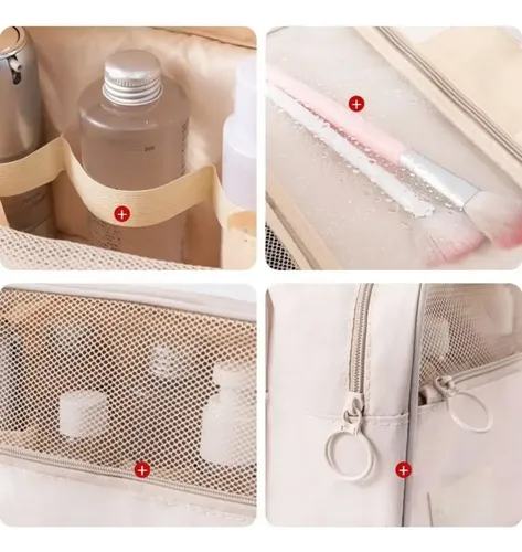Neceser Portacosméticos Organizador Viaje Percha Maquillaje Color Negro