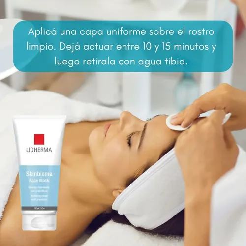 Skinbioma Mask Lidherma Mascara Facial Hidratante Rosacea