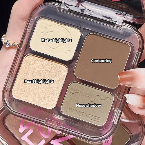 Paleta De Maquillaje Iluminador Facial Matte Shadow Lasting