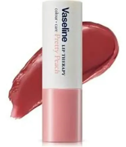 Bálsamo Labial Vaseline Lip Therapy Pretty Peach Con Color