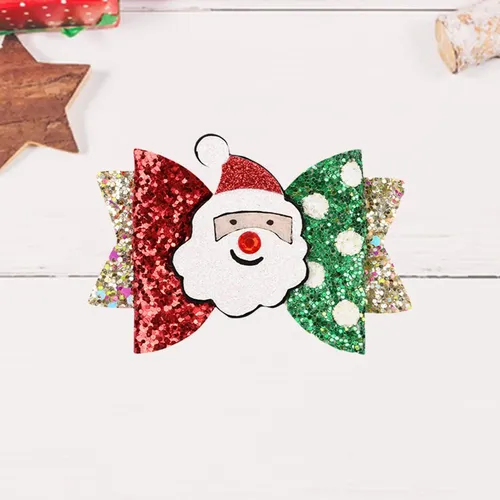 Lazos Navideños Para El Cabello, Accesorios Papá Noel