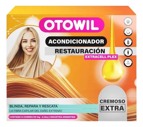 Acondicionador Otowil Caja X 24 Sobres De 10g Sachet Gym