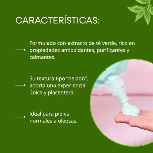 Mascarilla Facial Arcilla Ice Cream Mely Limpiadora Refresca