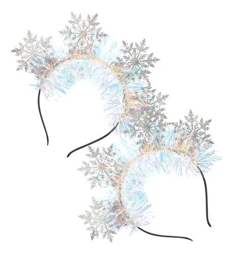 Diadema De Copo De Nieve, 2 Piezas, Diadema Navideña