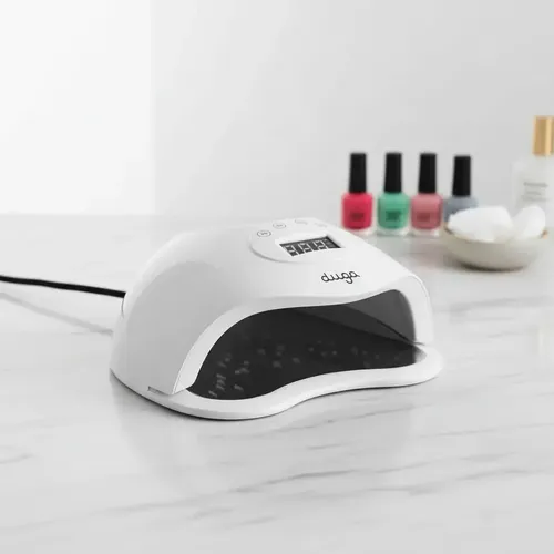 Cabina Para Uñas Semi Inalámbrica recargable 75 W Duga 36 luces LED U3039 Blanco