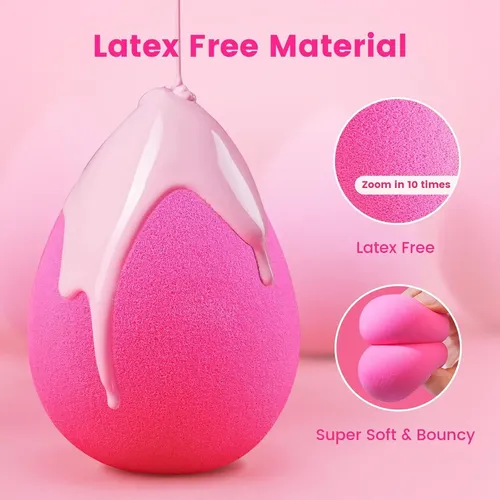 Beakey Large, Mini And Standard Makeup Sponges Trio Set W…