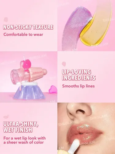 Labial Gloss – Sheglam – Jelly Wow Hydrating Lip Oil Color Princess Vibes