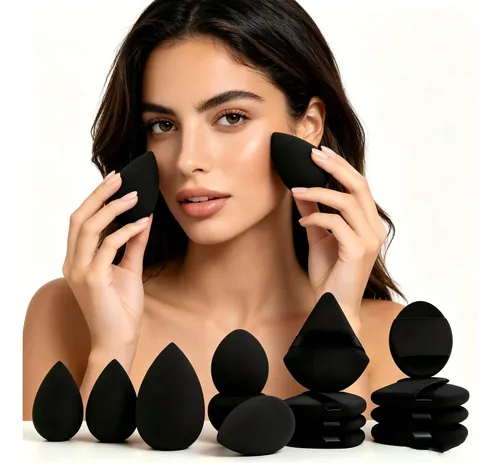 Esponjas De Maquillaje Set Completo, Aplicación Base 20pcs