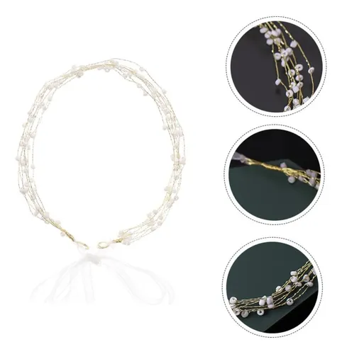Hand-woven Pearl Bridal Headband Hair Accessories For