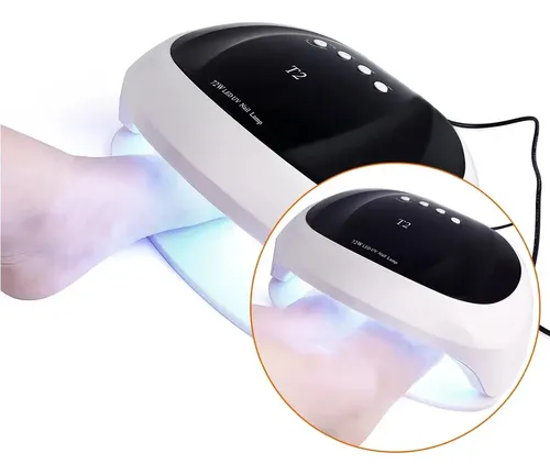 Cabina Lampara Uv Led Potencia 72 Doble Dos Manos Uñas Nails
